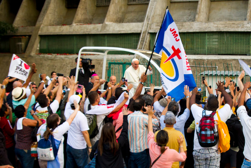 Pope Francis with JMJyouth Pilgrims - WYD Rio 2013